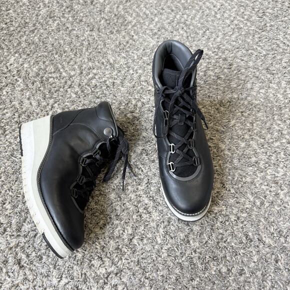 Cole Haan Shoes - Cole Haan ZeroGrand Grand Explore City Lace-Up Wedge Boot US 9 B Black Leather